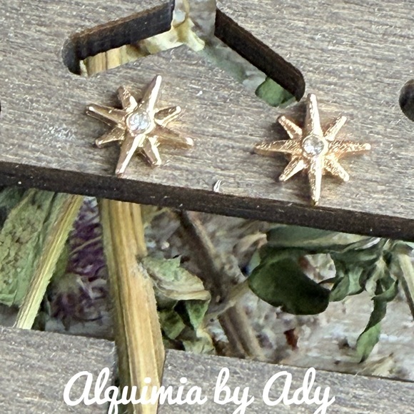 Alquimia by Ady  Gold Earrings - Picture 1 of 1